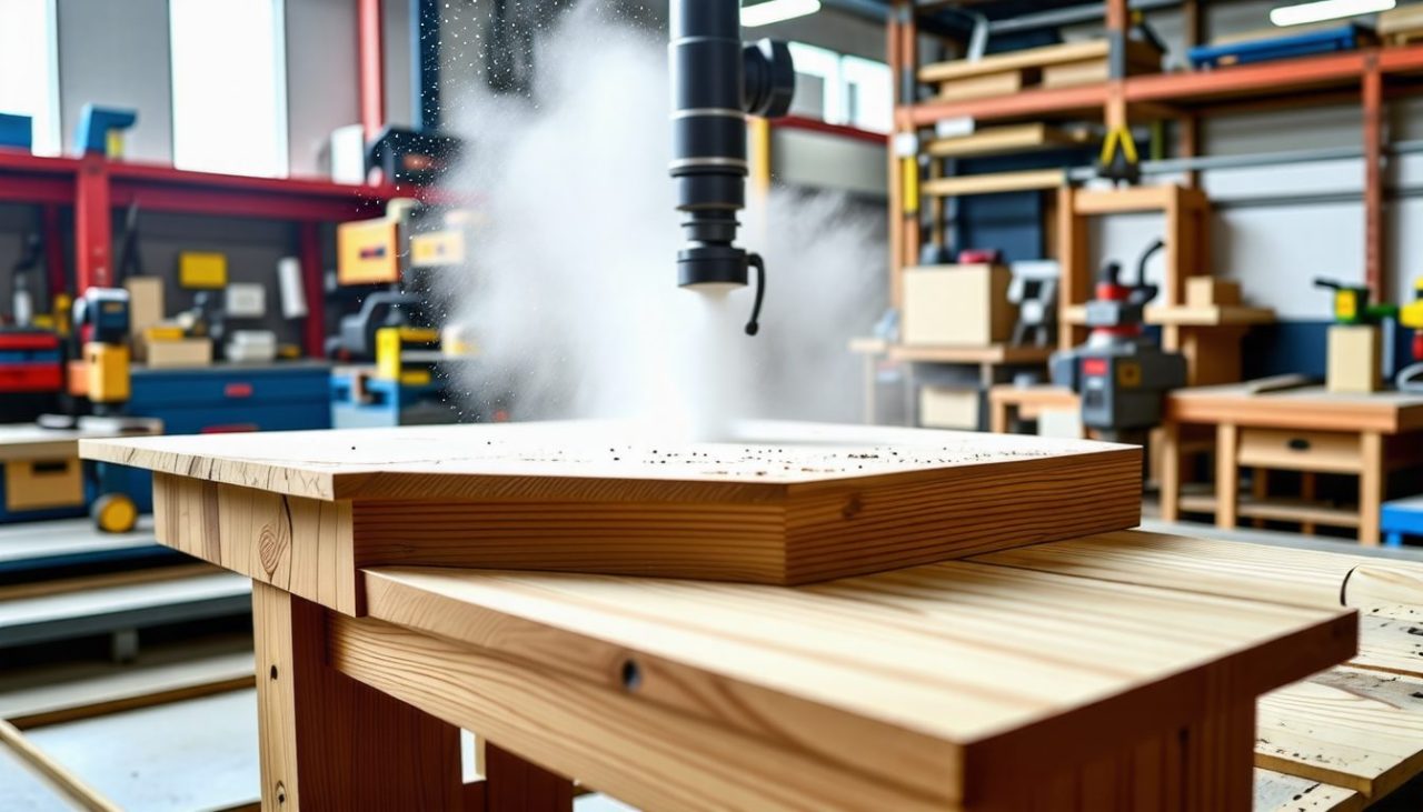 aérogommage meuble en bois